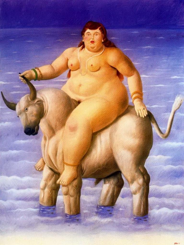Rapto de Europa Fernando Botero Oil Paintings